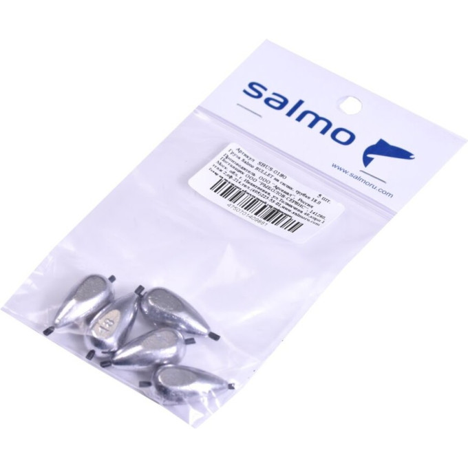 Груза SALMO Bullet на силиконовой трубке 18.0 5Шт SBUS-0180
